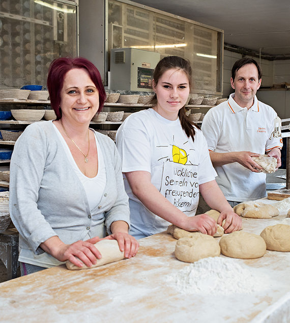 Blick in die Backstube der Bäckerei Hiessberger